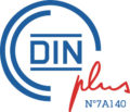 logo DIN + avec Ndeg 7A140